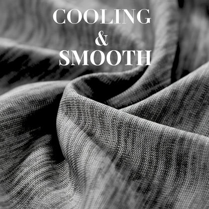 1pz Coperta Auto-Raffreddante Arc-Chill Q-Max 0.5, Doppio Lato Sottile per l'Estate 2-in-1, 100% Poliestere e Nylon, Nero con Motivo Nuvola, 130x170cm, 150x200cm, 200x220cm, Lavabile in Lavatrice, Multifunzione per Persone, Giovani, Copriletto, Coperta Mo