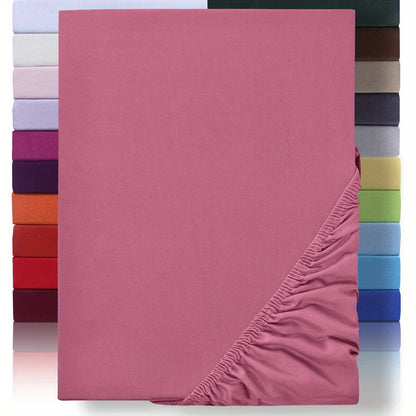 Lenzuolo con angoli 1 pz 100% cotone , 130 g/m², completamente in cotone con pannello cuscino da 30 cm, ipoallergenico, traspirante, adatto per camere da letto, dormitori e camere degli ospiti, biancheria da letto lavabile in lavatrice con angoli elastici