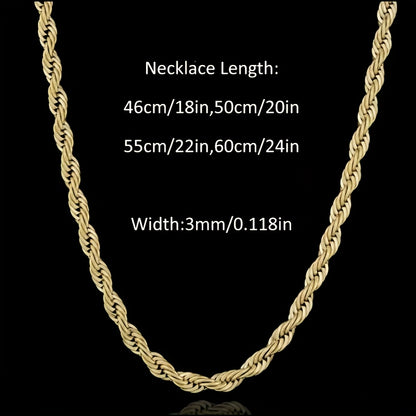 Collana da donna in argento 925, collana a catena, collana a catena intrecciata, regalo di San alla moda e facile, regalo di luna di miele per il Ringraziamento per lei, fornita con una confezione regalo boutique