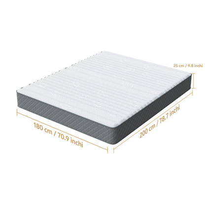 Materasso - H3 20/25/30 cm Doppio Gel Freddo Memory Foam con Materasso a Sfere, Fornendo Materiali Rettili e Traspiranti, Facile Installazione