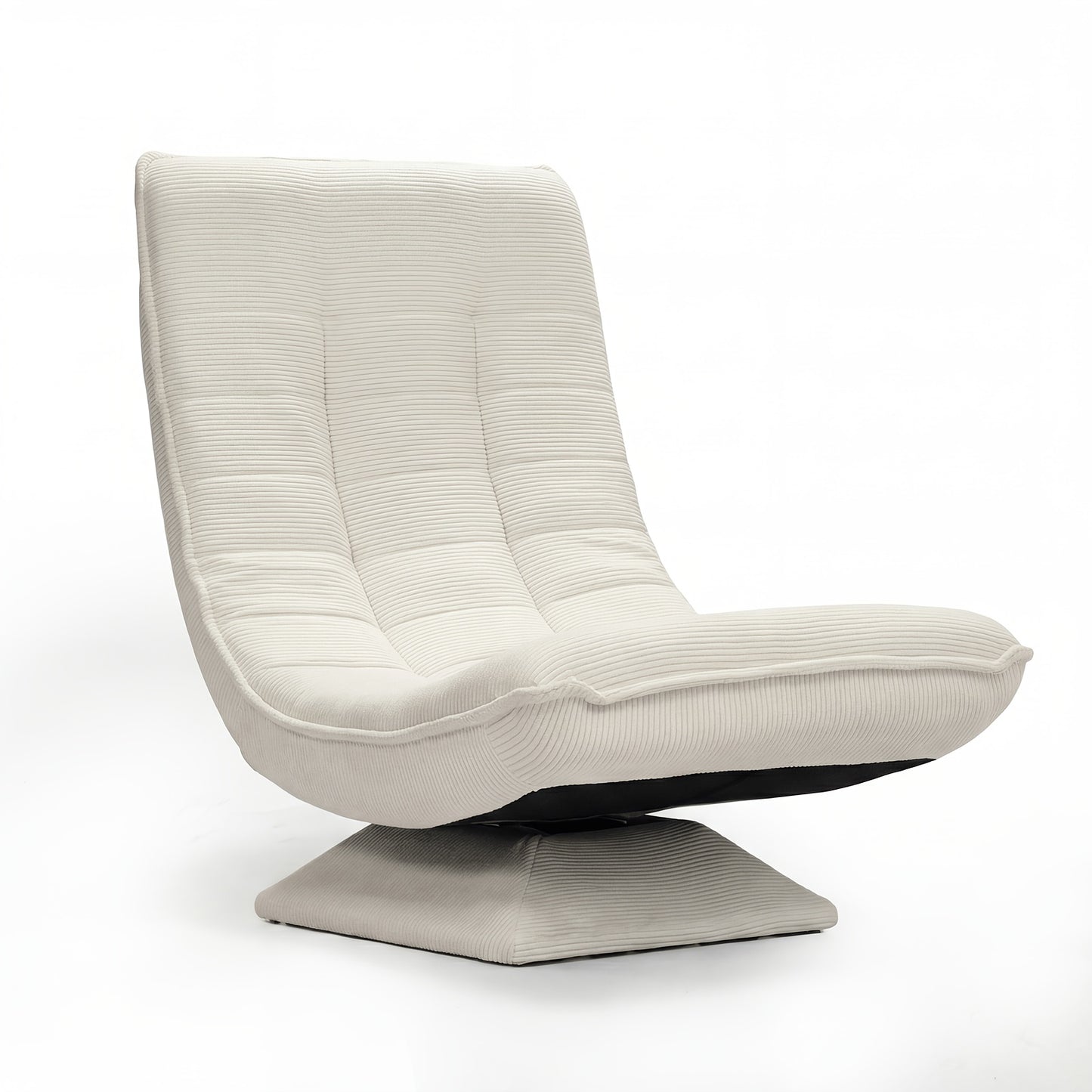 Poltrona Divano, Sedia da Terra, Schienale Regolabile Rotazione a 360° Pieghevole Portata 150Kg Design Elegante e Comfort Fanno di Essa l'Attenzione Principale della Tua Decorazione Domestica, Offrendoti un Luogo Comodo per Rilassarti. Nero, Grigio