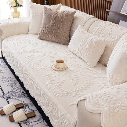 1 Copridivano in Peluche con Stampa Leopardata - Spesso, Caldo, Fintartan, Adatto agli Animali Domestici e Antiscivolo, Protezione per Divano per Soggiorno, Camera da Letto, Ufficio, Adatto a Diverse Dimensioni di Divano, Copridivani per Soggiorno