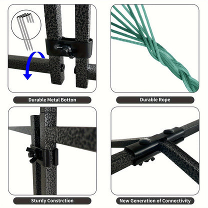 Gallinaccio da esterno in metallo: Gallinaccio in metallo zincato resistente, recinto per pollame, gabbia a visitatore, con copertura Oxford anti-ultravioletti e copertura resistente all'acqua, per galline, anatre, oche da esterno, per cortile, fattoria