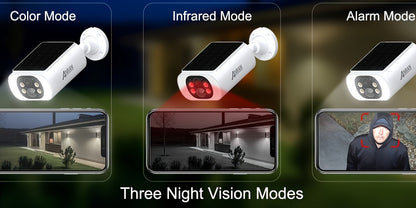 ANRAN Telecamere di sicurezza solari wireless da esterno 3MP, visione notturna a colori, telecamera di sorveglianza WiFi da esterno 2.4Ghz per la sicurezza domestica con pannello solare integrato, audio bidirezionale, compatibile con Alexa