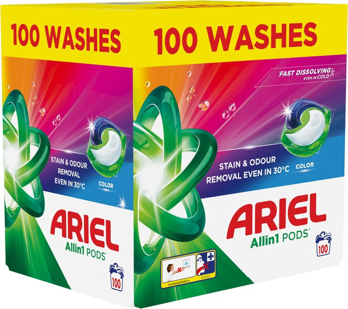 ARIEL All-In-1 PODS Capsule per Bucato 100 Lavaggi
