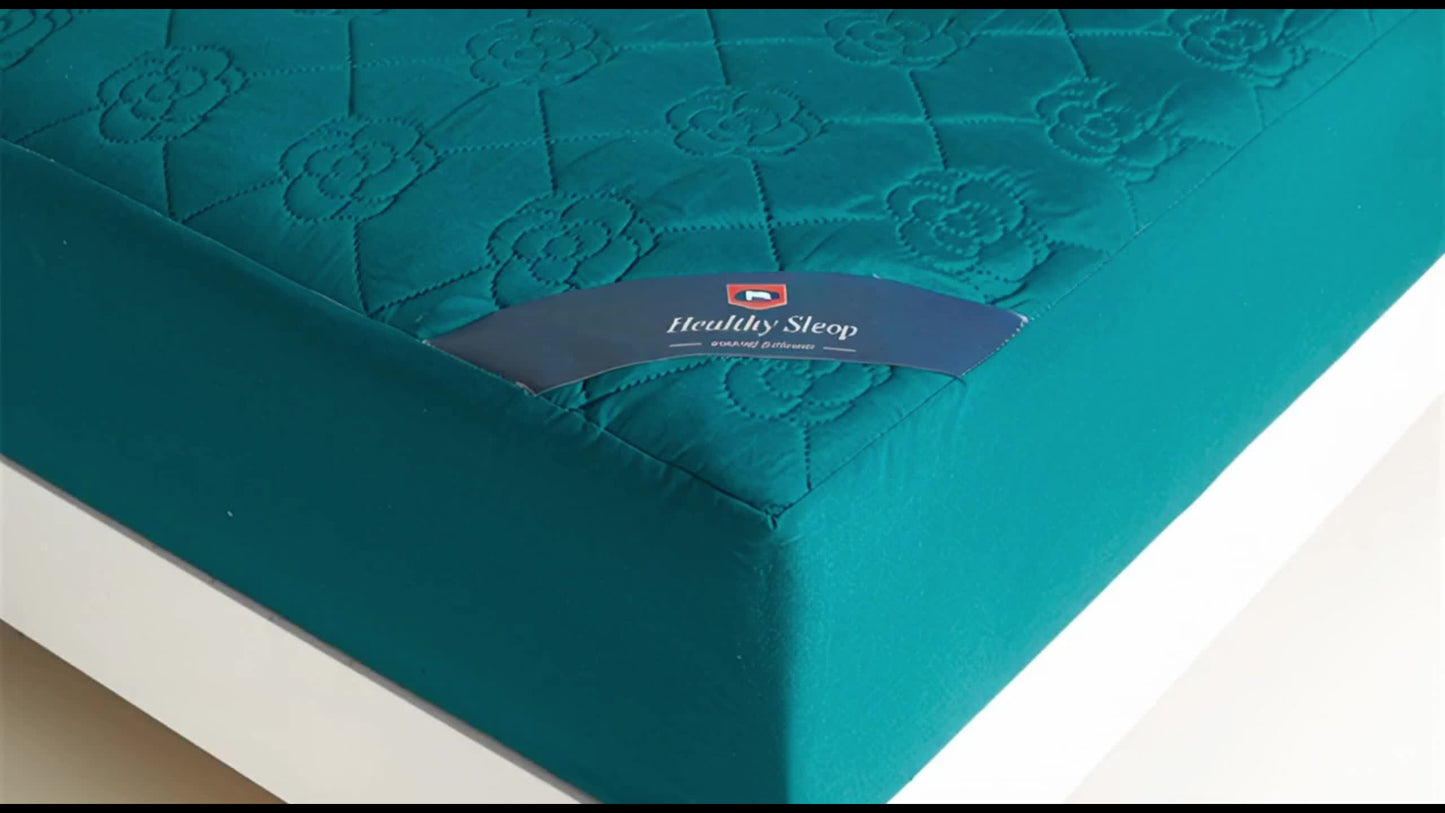 1 Protezione Materasso Impermeabile Comfort, Morbida e Traspirante con Tecnologia Soundwave, Lenzuolo con Angoli Impermeabile, Coprimaterasso Tinta Unita Silenzioso, Adatto per Appartamenti, Camere da Letto, Hotel, Stanze per Ospiti e Dormitori Studentesc