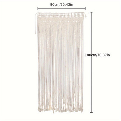 Decorazione murale in macramè, Beige per zona giorno e uso quotidiano – vista dettagliata 4
