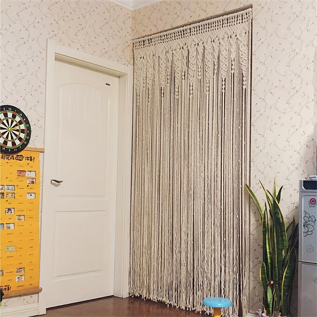 Decorazione murale in macramè, Beige per zona giorno e uso quotidiano – vista dettagliata 5
