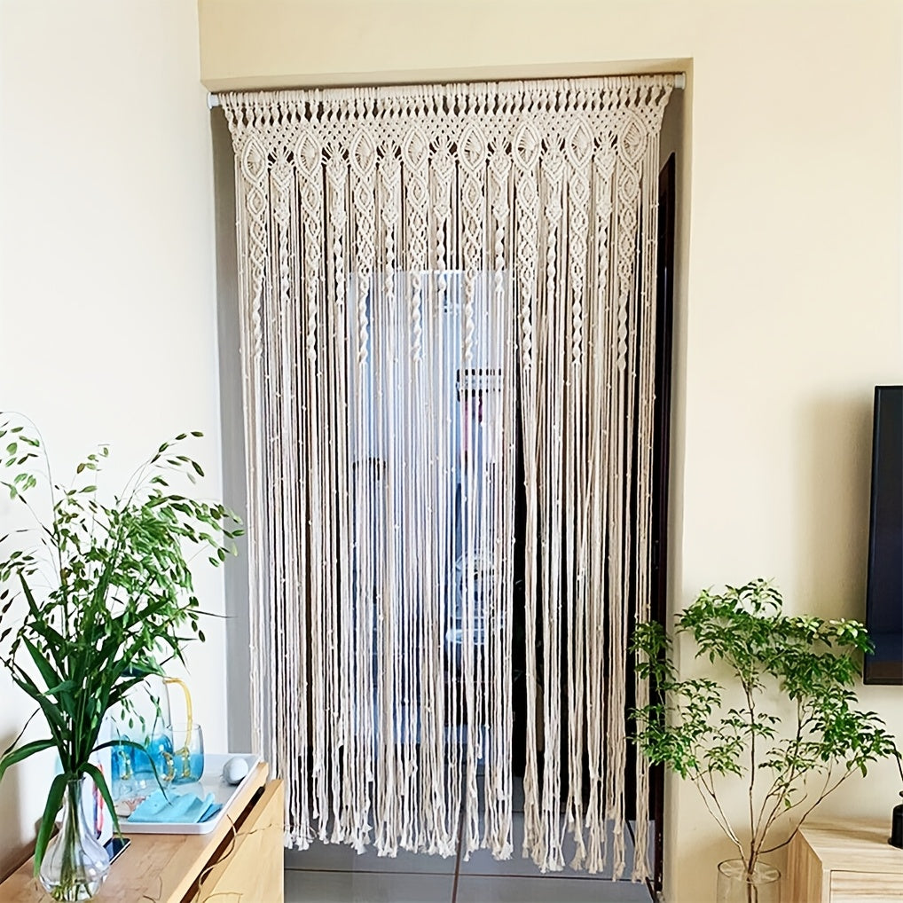 Decorazione murale in macramè, Beige per zona giorno e uso quotidiano – vista dettagliata 10