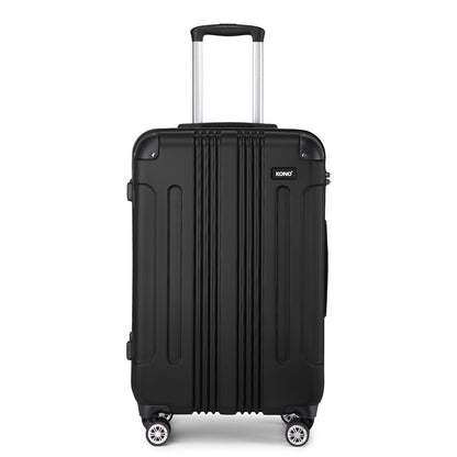 Valigia da imbarco 55x35x20cm a guscio rigido in ABS con trolley da viaggio, bagaglio a mano da cabina, 33L, regalo per Black Friday, Giorno del Ringraziamento, Natale