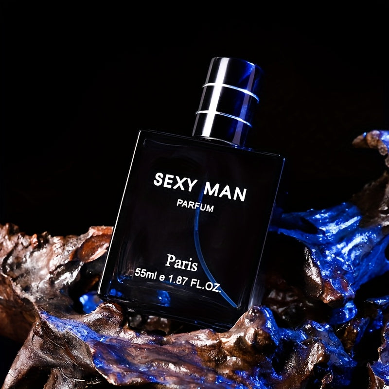 Profumo da uomo 55ml+3ml, Parfum Herren, Colonia con note legnose, Latte, Agrumi, Ebano, Emana un profumo da gentiluomo, a lunga durata, Perfetto per appuntamenti, feste e regali, Regali di San Valentino