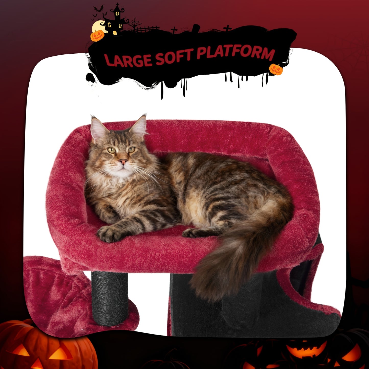 Tiragraffi per gatti, albero da gioco stabile da 98 cm, tiragraffi con ampia area per sdraiarsi, grotta per gatti, pali in sisal, cesto, palline di peluche, albero da gioco per mobili per gatti