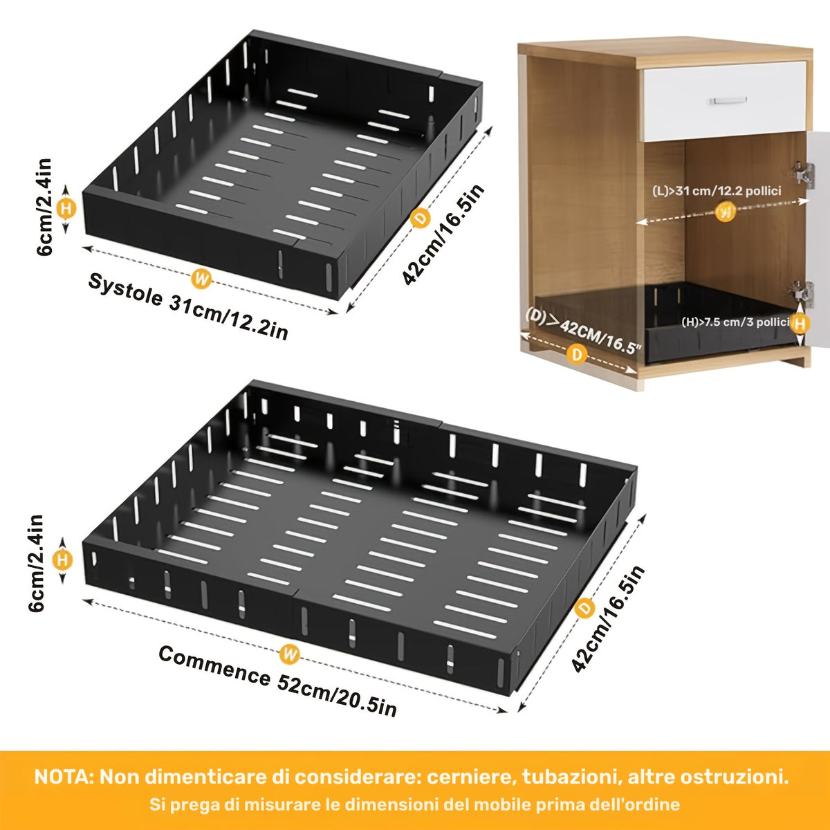 Dispense, regolabile per cucina e zona pranzo – vista dettagliata 2