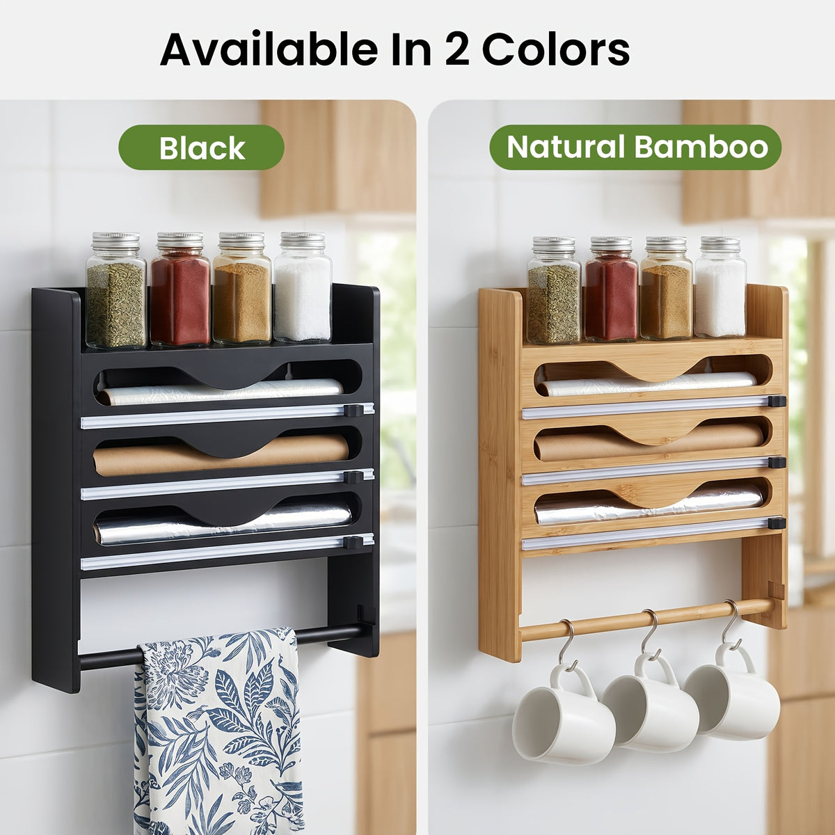 Dispenser per Carta Stagnola, plastica per cucina e zona pranzo – vista dettagliata 7