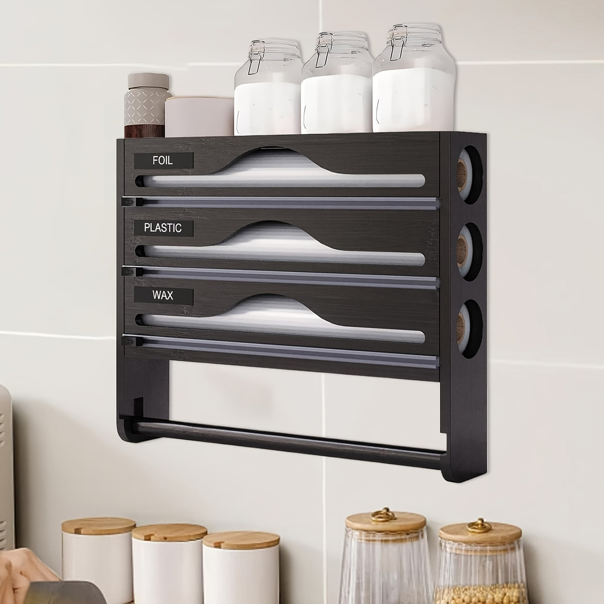 Dispenser per Carta Stagnola, plastica per cucina e zona pranzo – vista dettagliata 10
