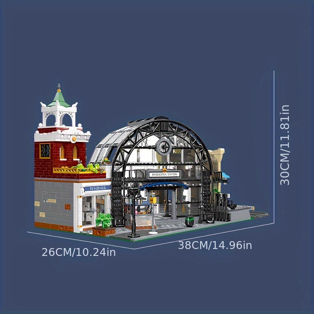 2720 pezzi, Kit Modello Stazione, Set di Blocchi da Costruzione Modulari MOC, Giocattoli da Collezione per Adulti, Regali per Appassionati, 89154
