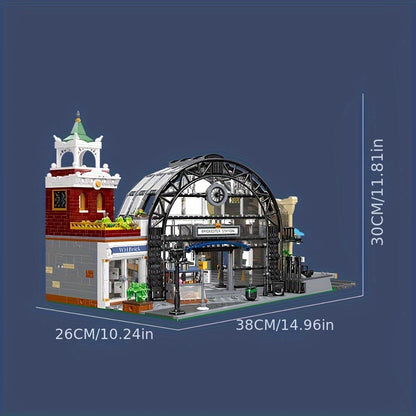 2720 pezzi, Kit Modello Stazione, Set di Blocchi da Costruzione Modulari MOC, Giocattoli da Collezione per Adulti, Regali per Appassionati, 89154