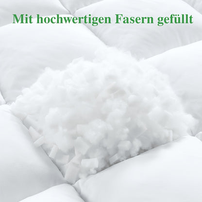 Coprimaterasso Premium Mr. Tree 1100GSM - Ultra Morbido e Soffice, Traspirante e Confortevole per Tutti gli Anni, Rivestimento 100% Microfibra con Cinghie Elastiche Resistenti, Topper per Letto con Sostegno a Letto e Essenziali per la Biancheria da Letto