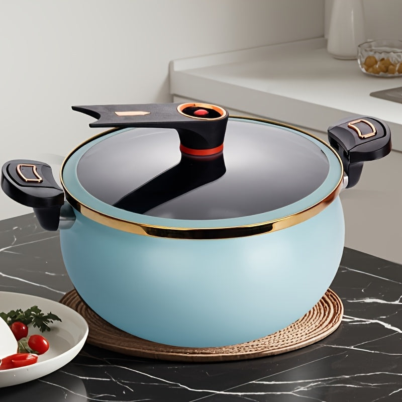 Pentola per Zuppa da 8L, Grande Capacità, Design Robusto e Durevole in Ceramica, Sicura e Affidabile per Tutti i Tipi di Pentole, Ideale per Regali e Fritture