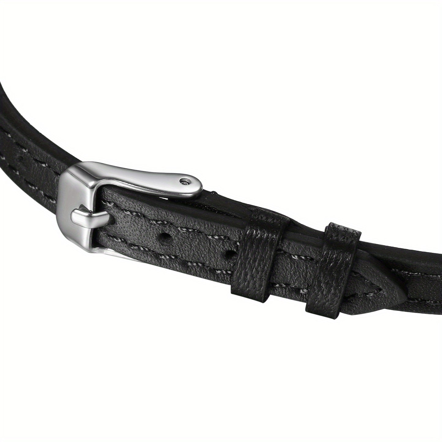 Bracciale JewelryWe in pelle sintetica con ciondolo infinito 'amore in acciaio inossidabile per uomo e donna, vestibilità regolabile 17.78-21.08 cm
