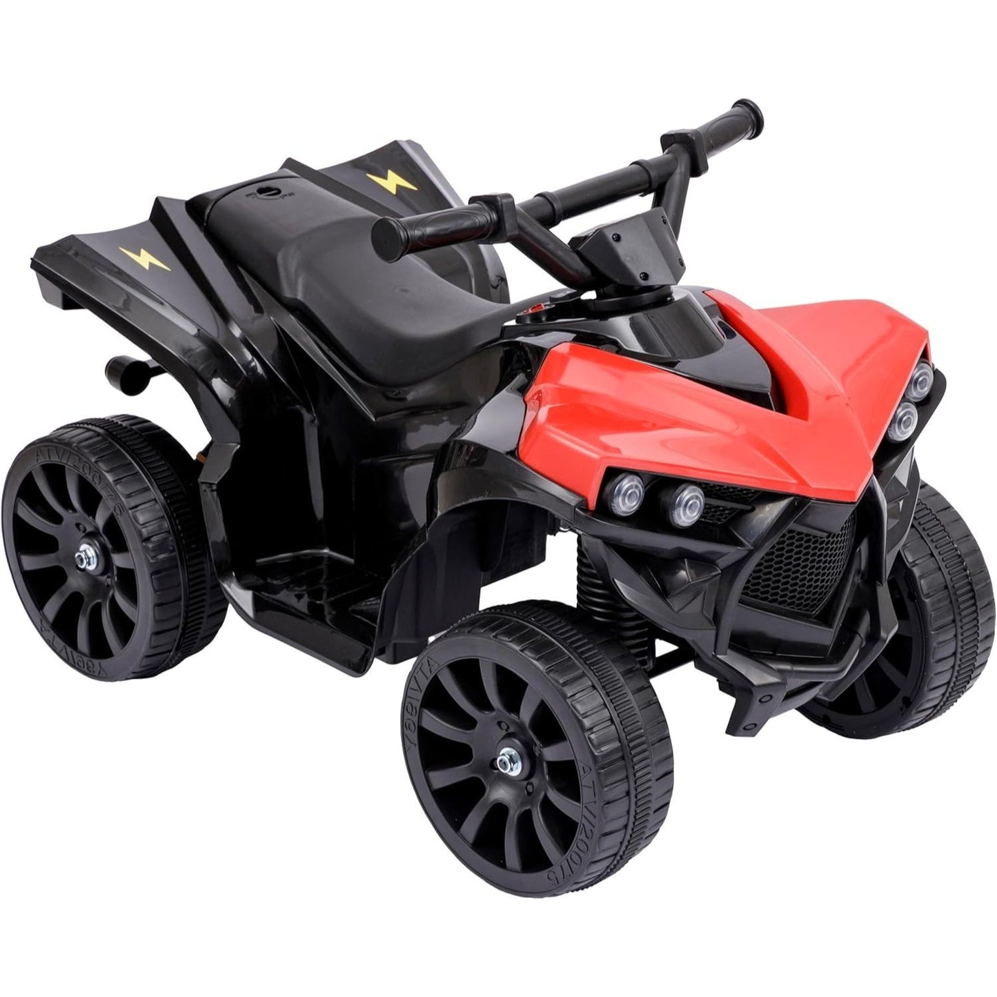 Baroni Toys Quad Elettrico per Bambini 3+ anni con Manubrio Sterzante, Musica e Luci Funzionanti, Quad con Modalità Avanti/Retro, Facile da Montare, 70x42x45 cm
