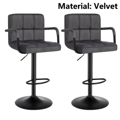 Sgabelli da bar, sgabello da bar girevole a 360° con altezza regolabile, sedia da reception, sgabelli da bancone moderni con schienale e poggiapiedi, sgabelli da bar ad altezza bancone, adatti per ufficio, bar, cucina, sala da pranzo, per regalo, regalo p