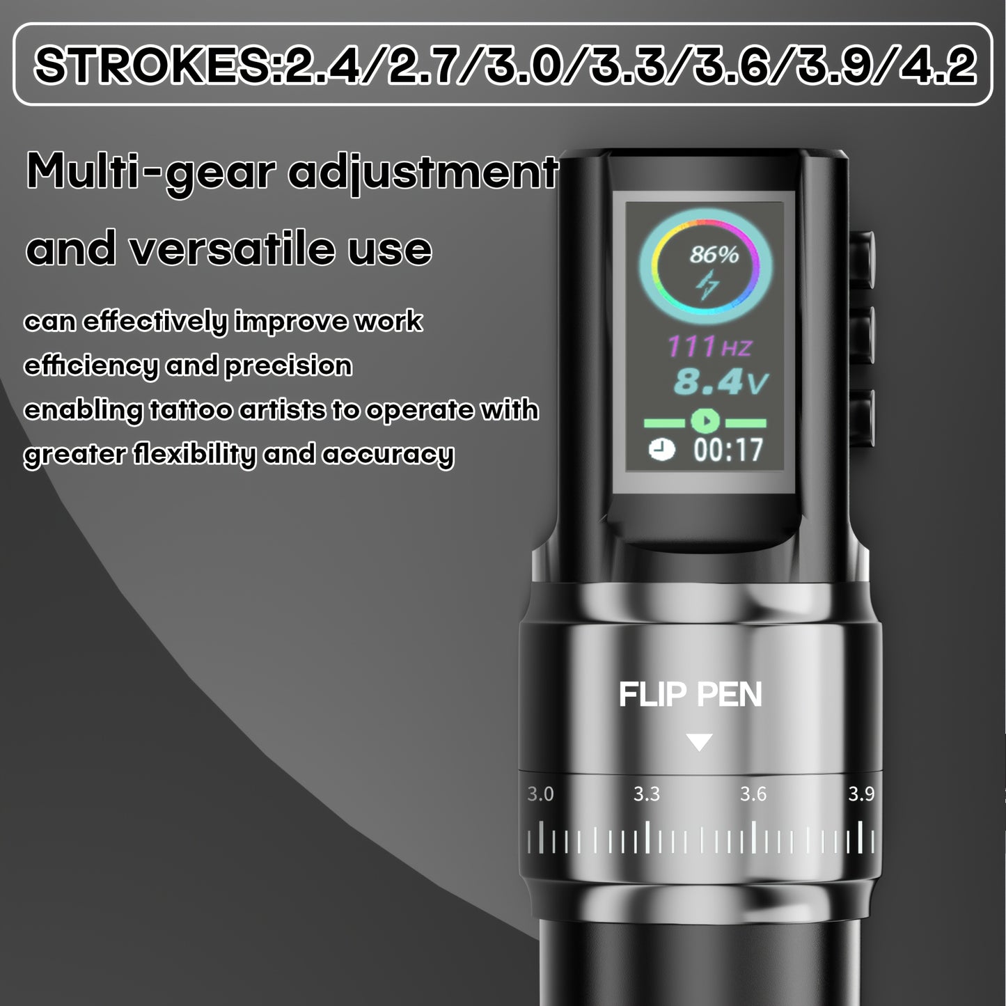 Kit Tatuaggio POSEIDON V3 PRO, Macchina per Tatuaggi con 20 Cartucce, Penna Tatuaggio Wireless con Batteria 1800mAh, Schermo LED a Colori HM128, 20 Aghi Cartuccia e 11 Inchiostri per Tatuaggi, Accessori per Principianti