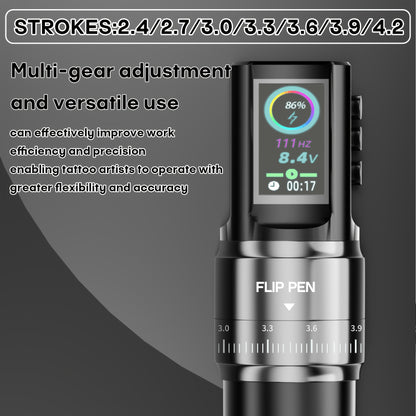 Kit Tatuaggio POSEIDON V3 PRO, Macchina per Tatuaggi con 20 Cartucce, Penna Tatuaggio Wireless con Batteria 1800mAh, Schermo LED a Colori HM128, 20 Aghi Cartuccia e 11 Inchiostri per Tatuaggi, Accessori per Principianti