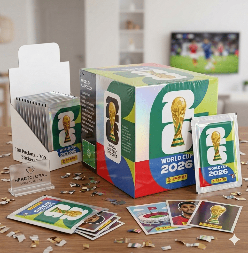 Espositore per adesivi Panini FIFA World Cup 2026 - 100 buste con un totale di 700 adesivi