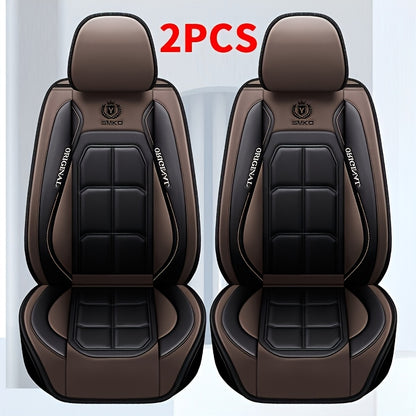 Set da 2 coprisedili per auto in pelle PU, protezioni ergonomiche universali per la maggior parte delle auto moderne europee
