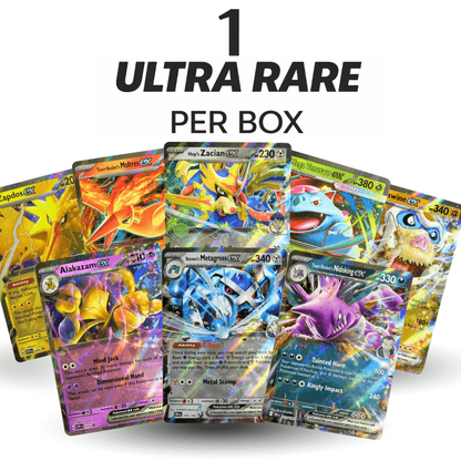 Carte Pokémon: ULTRA Pack +100 Carte Incluse 1 EX Brilliant ULTRA RARE in Lingua Inglese - Set Pokémon