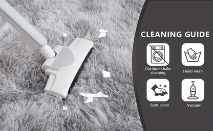 Morbidissimo Tappeto Moderno Grande per Interni, Lussuoso e Morbido per Soggiorno Camera da Letto Dormitorio Decorativo, Antiscivolo Peluche Soffice con Pelo, Comodo Tappetino Accento Pavimento Grigio Chiaro