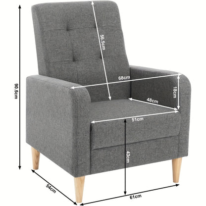 1 poltrona relax, seduta confortevole con braccioli, sedia moderna, utilizzabile come poltrona da soggiorno per TV, sedia da ufficio per riposare, sedia da ricezione, poltrona relax per camera da letto