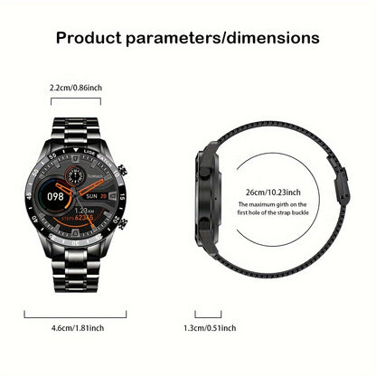 Orologio Intelligente LIGE con Schermo Touch Completo da 3,53 cm. Funzione di Controllo Musicale/Avviso Informazioni Chiamate/Conteggio Calorie. Orologi da Polso Sportivi Multifunzionali per Esterni per Android e iPhone. Adatto per Regali a Uomini