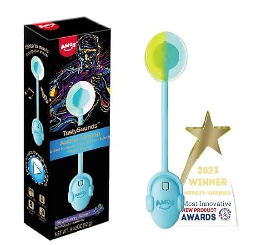 Amos Audio Lollipops | Musica Gustosa Mangiabile in Diverse Fragranze | Sorpresa Dolce con un'Esperienza Unica
