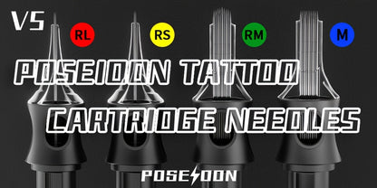 POSEIDON Kit Tatuaggio, Kit Penna Tatuaggio, Kit Macchinetta Tatuaggio Rotativa Wireless, Kit Macchinetta Tatuaggio con Schermo a Colori LED con 20 Aghi Cartuccia Tatuaggio e 11 Inchiostri Tatuaggio, Forniture per Tatuaggi per Principianti
