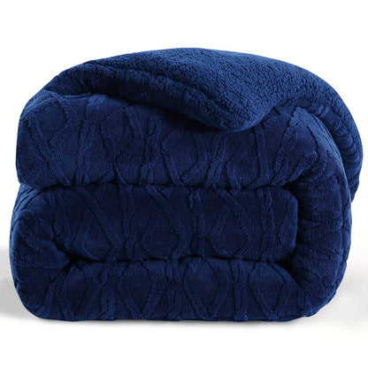1 pz. Trapunta in Pile di Pelliccia Lussuosa - Biancheria da Letto Spessa, Calda e Ipoallergenica, Design Trapuntato Morbido per un Comfort Accogliente Tutto l'Anno, Trapunta Senza Copripiumino, Elementi Essenziali per la Camera da Letto, Comfort Domestic