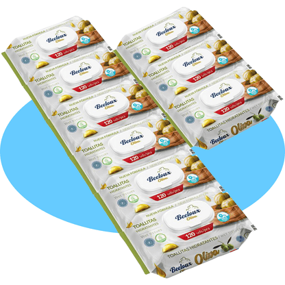 Salviette Umide in Fibra Ultra-Morbida per Cura Profonda e Idratazione, Ideali per Pelli Sensibili, Profumo Fresco, Confezioni da 3/6/9/12 Unità, 360/720/1080/1440 Salviette - Bestline