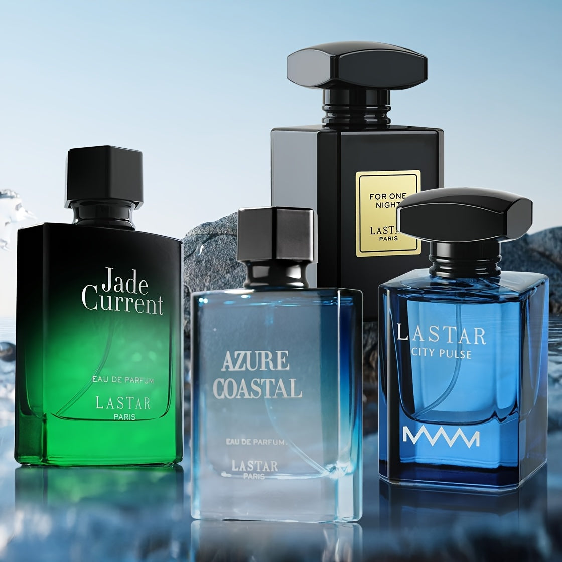 Set regalo da 4 flaconi di profumo da uomo a grande capacità, Eau de Toilette da uomo, Profumo Colonia da uomo, Muschio classico, Legno d'ambra, Vaniglia, Caffè, Fragranza di lunga durata, Adatto a molteplici occasioni, Confezione singola in scatola, Rega