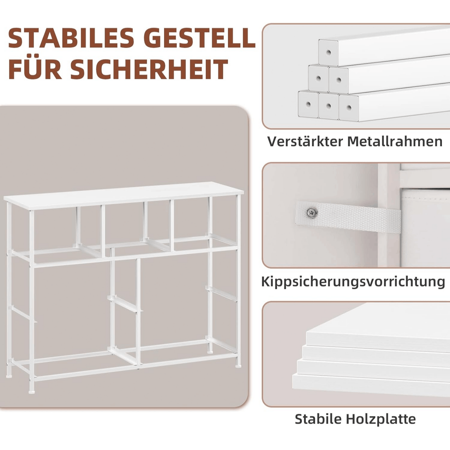 Cassettiera con cassetti, Cassettiera in tessuto per camera da letto, soggiorno, corridoio, Credenza, Mobile con cassetti, Mobile portaoggetti, 7 cassetti in tessuto, Effetto venatura del legno