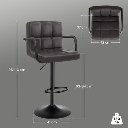 Sgabelli da bar, sgabello da bar girevole a 360° con altezza regolabile, sedia da reception, sgabelli da bancone moderni con schienale e poggiapiedi, sgabelli da bar ad altezza bancone, adatti per ufficio, bar, cucina, sala da pranzo, per regalo, regalo p