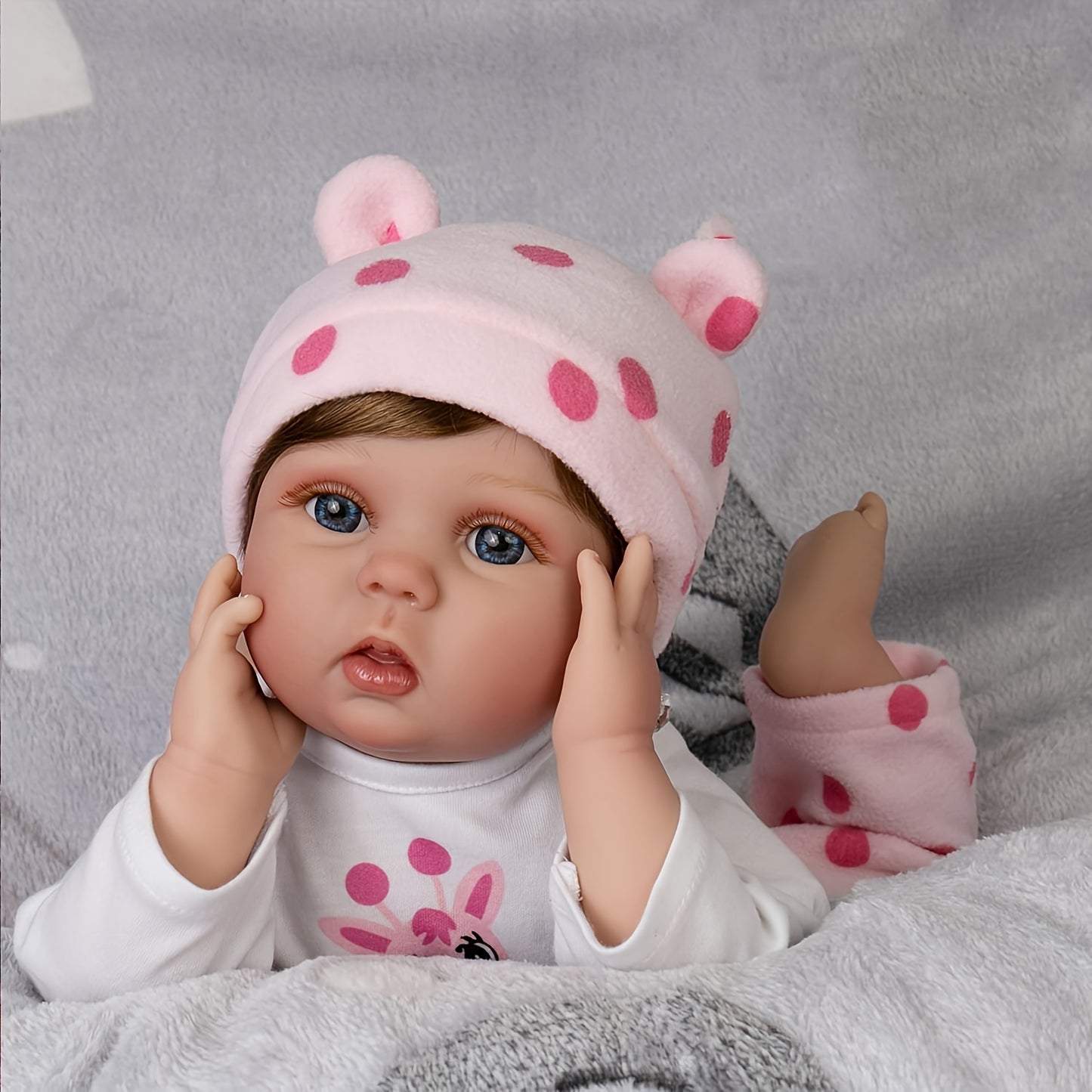 Bambola Reborn Completa 22 Pollici 55cm, Bambola Reborn Corpo Intero per Ragazze e Ragazzi, Regalo Giocattolo Bambola Reborn Ragazza (Bambole Reborn)