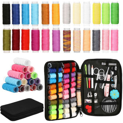 Kit per cucire con accessori Set di fili XL Aghi Misuratore + Custodia