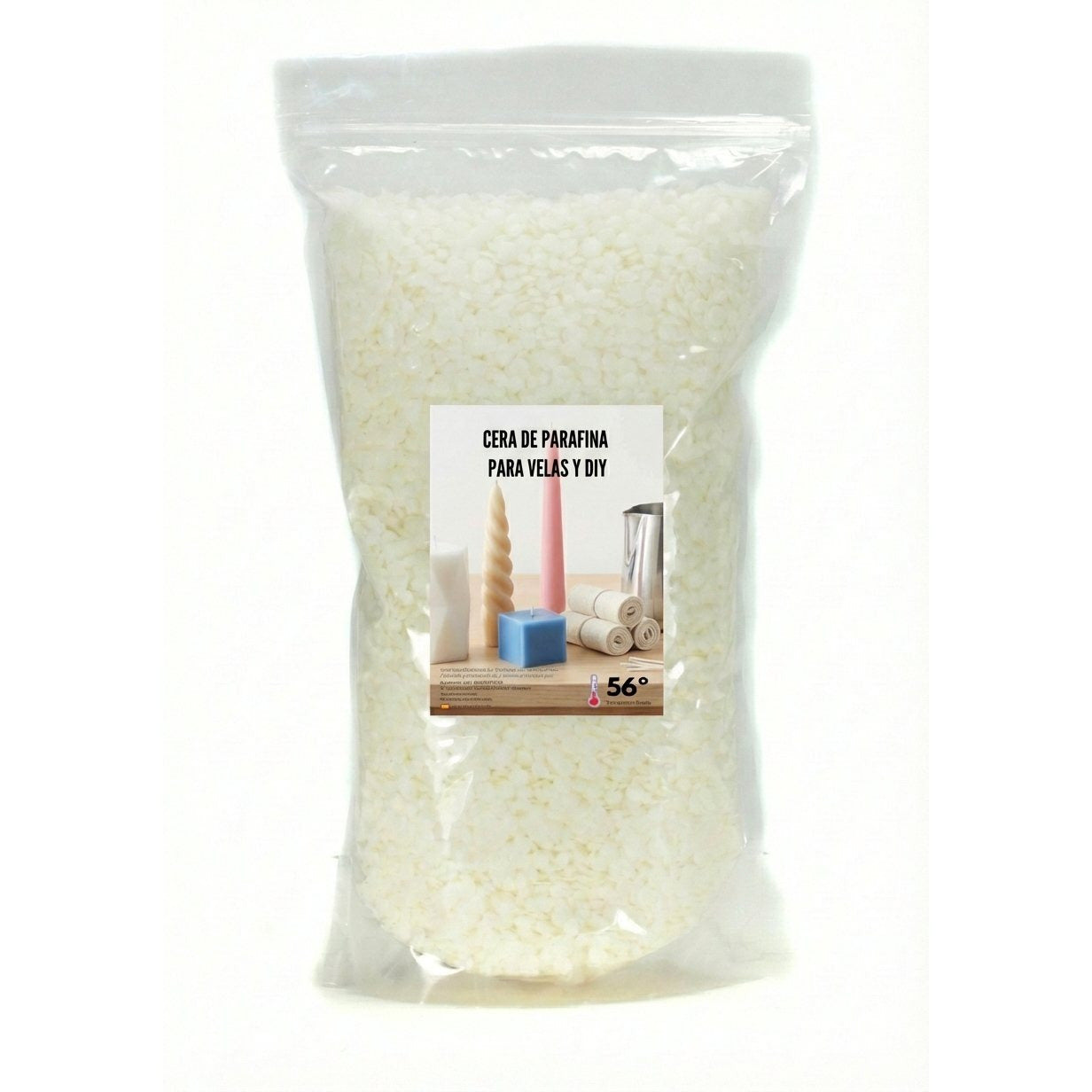 Cera di Paraffina Naturale per Candele Aromatiche in Sacchetto da 1Kg, Kit Fai da Te per Creare Candele, Cera Bianca a Forma di Perla per Candele