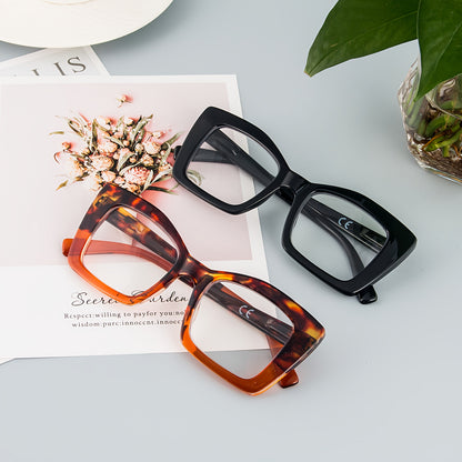 KoKoBin Confezione da 2 Occhiali da Lettura Quadrati Oversize Stile Oprah per Donna, Lenti per Computer con Montatura Grande e Cerniera a Molla - Regali di Apprezzamento per Insegnanti