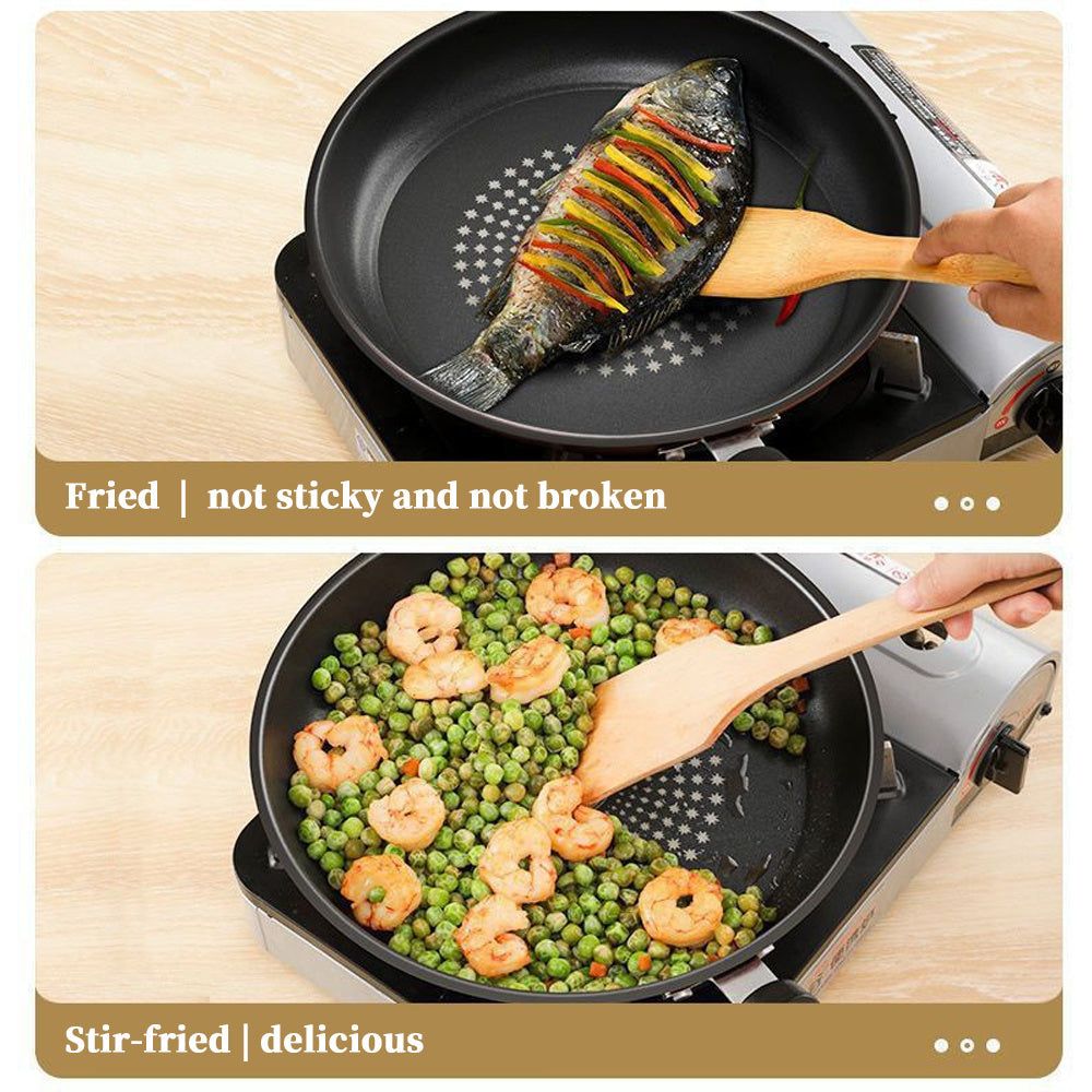 Padella multifunzionale antiaderente in ghisa da 24/26 cm, lavabile in lavastoviglie, compatibile con piano cottura a induzione liscio, ideale per friggere uova, bistecche, pancake - Senza coperchio, perfetta per fornelli a gas e elettrici