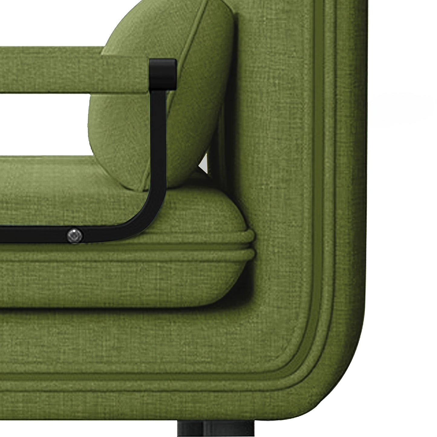 Fabulcozy Sedia da Ufficio Divano - Stile Moderno, Schienale Regolabile a 5 Livelli, con Poggiatesta e Cuscino Confortevole, Adatto per Lounge/Ufficio, Nero Grigio Marrone Verde Giallo Blu Marrone