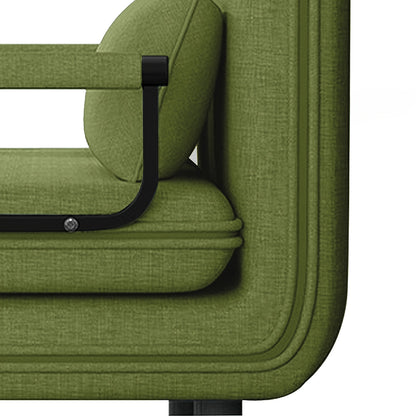 Fabulcozy Sedia da Ufficio Divano - Stile Moderno, Schienale Regolabile a 5 Livelli, con Poggiatesta e Cuscino Confortevole, Adatto per Lounge/Ufficio, Nero Grigio Marrone Verde Giallo Blu Marrone