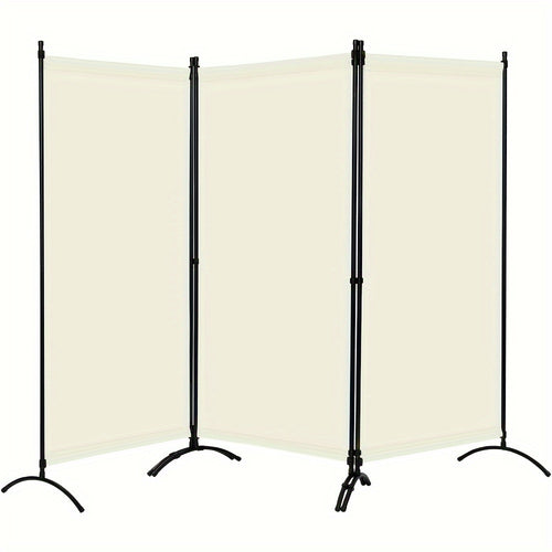 1 pz Schermo Privacy Pieghevole a 3 Parti | Uso Interno Esterno, Protezione Solare, Facile da Montare e Smontare, Facile da Pulire, Adatto per Giardini, Balconi, Terrazze, 255 X 182Cm, Materiale in Tessuto, Colore Misto