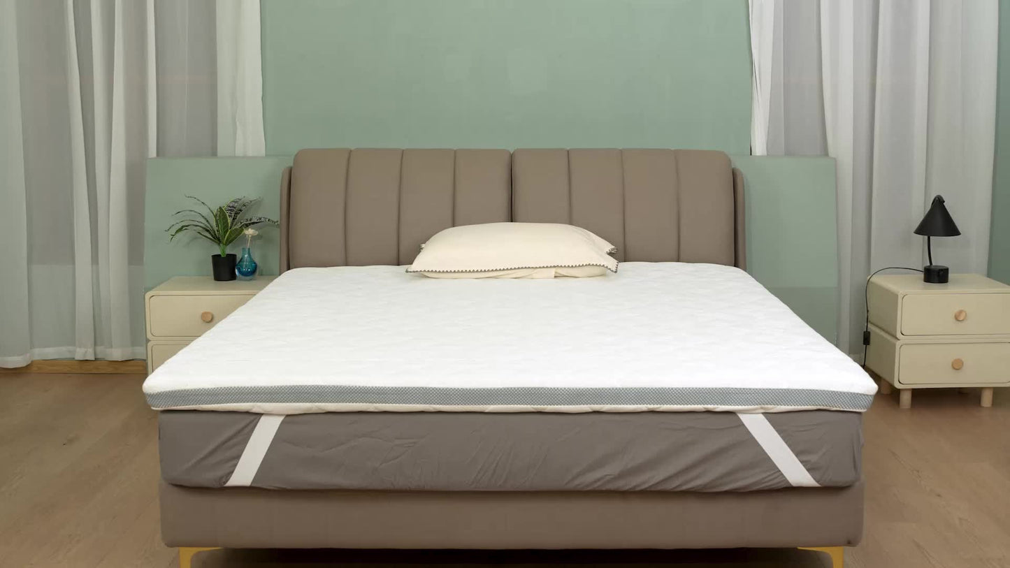 Bedstory Gel Topper H3/H4 H5/H6 Realizzato con Nucleo in Schiuma Fredda Alta 7.5 cm, Rivestimento Traspirante in Rete 3D, Comodo Topper per Materasso per Letti a Scomparsa e Letti/Divani Letto Scomodi 80X200 90X200 100X200 120X200 140X200 160X200 180X200